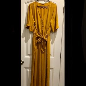 Mustard yellow jumpsuit